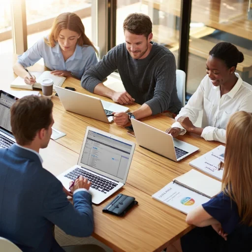 Team researching high-intent B2B prospects