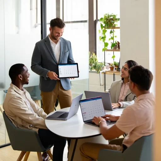 Team setting up calendar integrations across